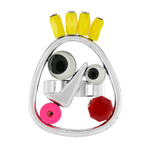 Кольцо TARATATA Кольцо Bidule, разъемное,со смолой и бусинами